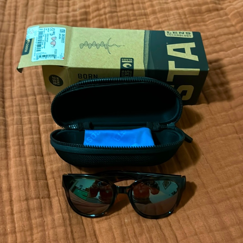 Costa Salina Coral Turquoise Polarized Sunglasses